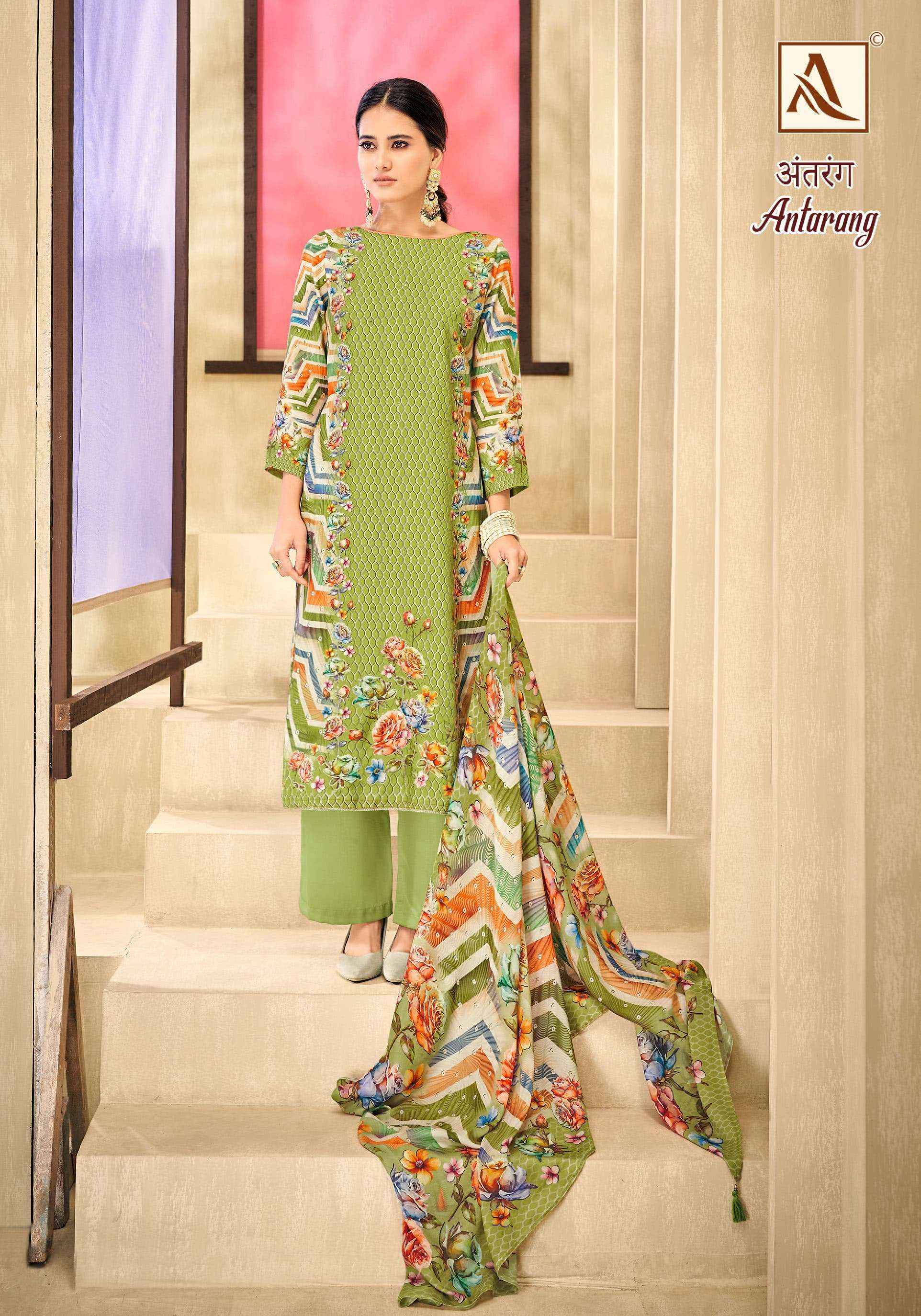 Alok Antarang Viscose Dress Material 6 pcs Catalogue
