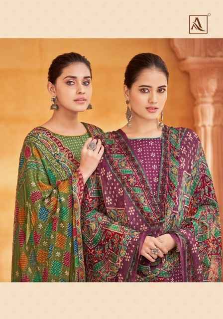 Alok Bindi Cotton Dress Material 6 pcs Catalogue