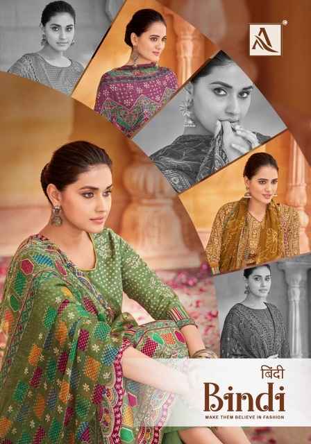 Alok Bindi Cotton Dress Material 6 pcs Catalogue