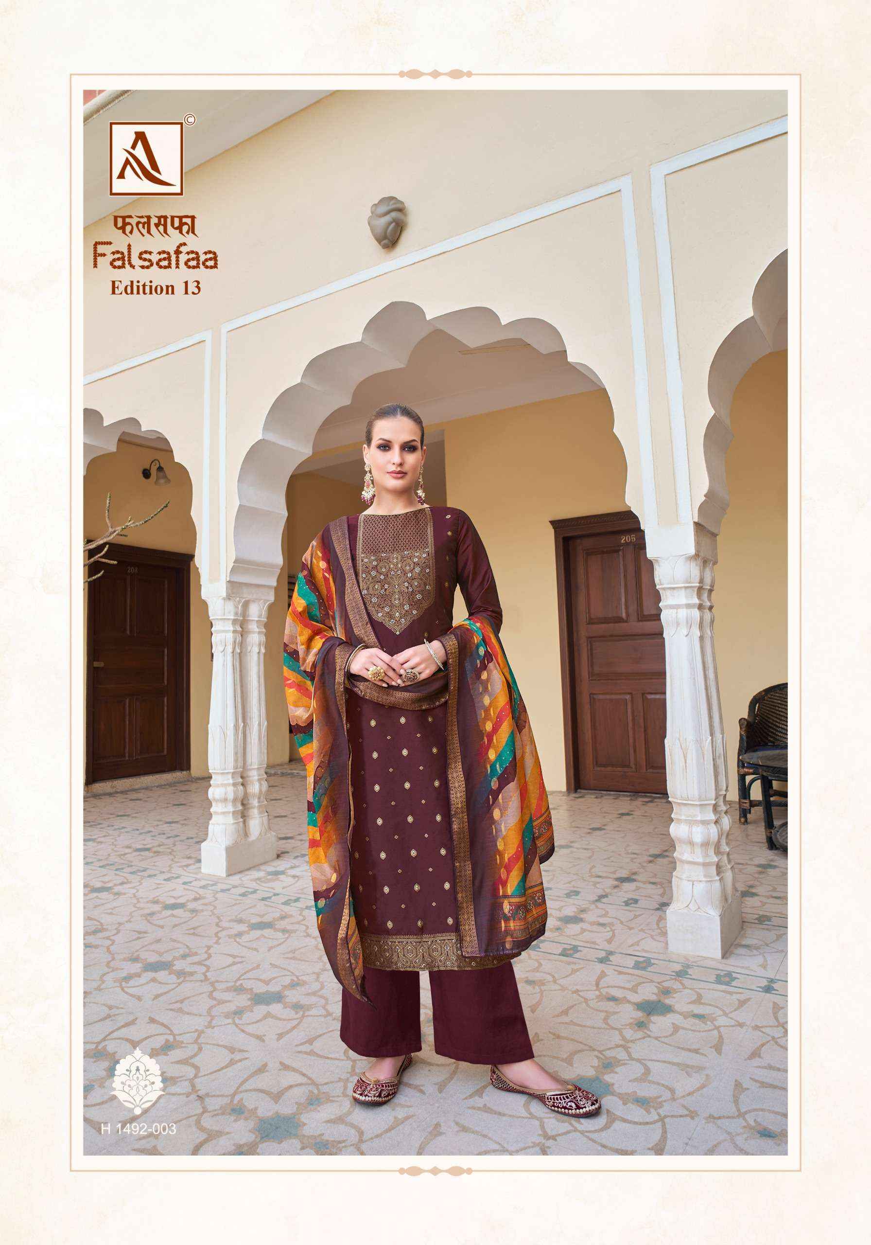 Alok Falsafaa Edition 13 Dola Jacquard Dress Material 6 pcs Catalogue