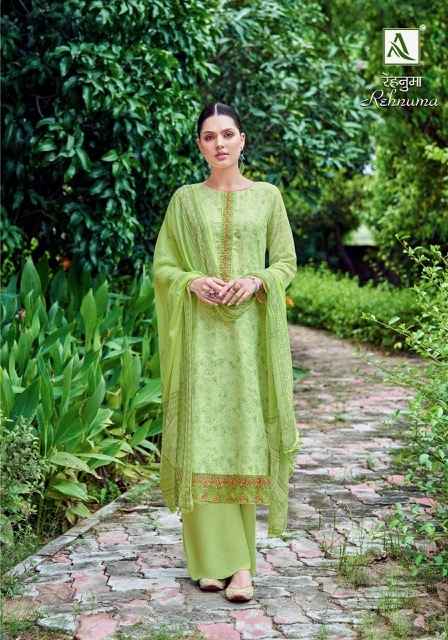 Alok Rehnuma Maslin Dress Material 6 pcs Catalogue