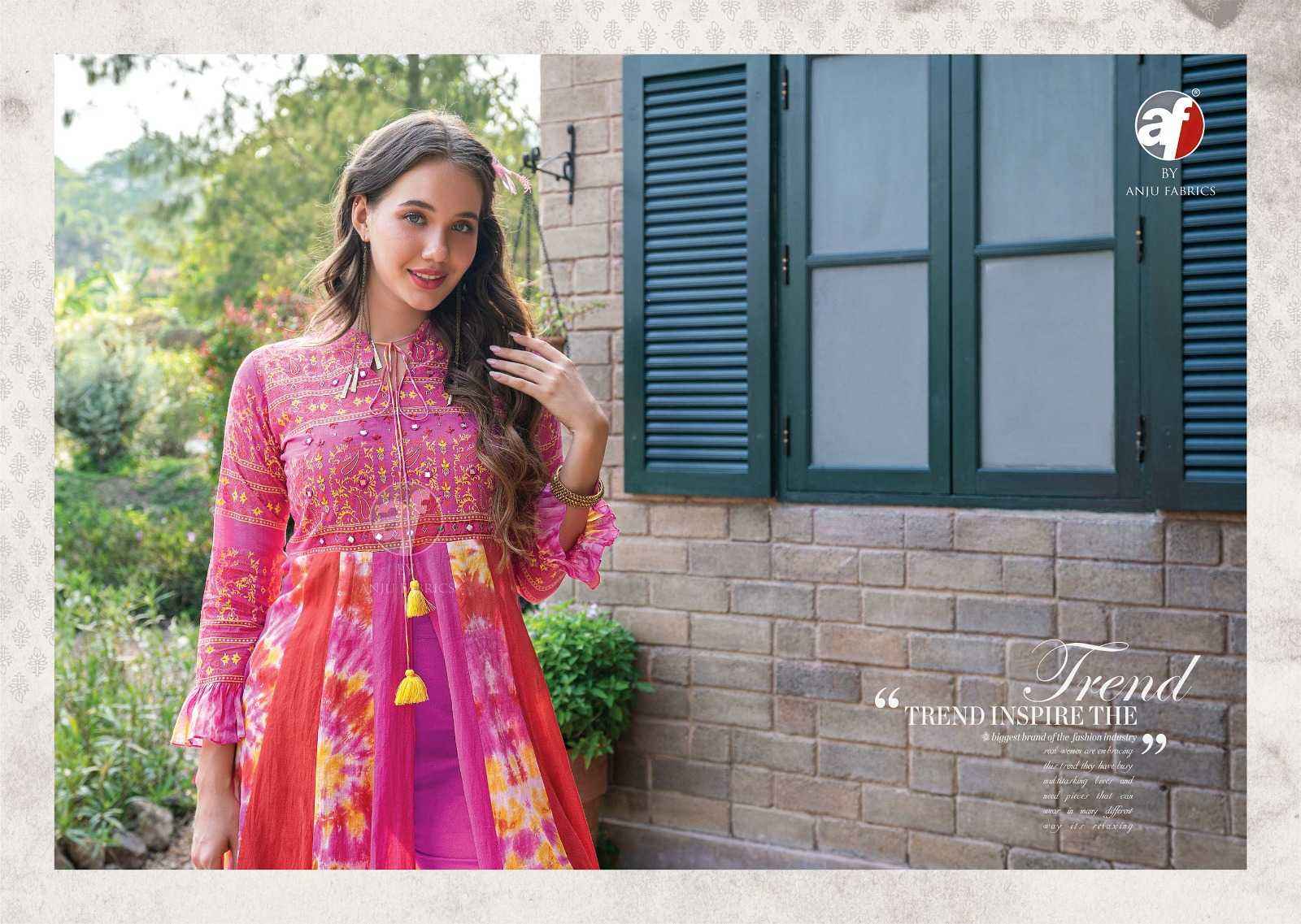 Anju Fabrics Breezy Vol 2 Cotton Kurti With Bottom 6 pcs Catalogue