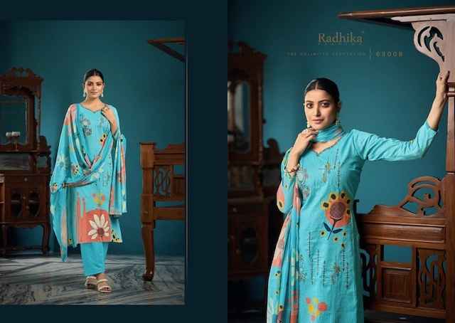 Azara Meera Cotton Dress Material 8 pcs Catalogue