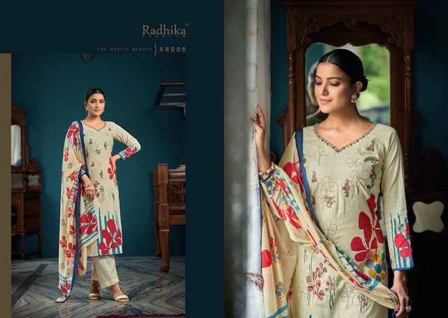 Azara Meera Cotton Dress Material 8 pcs Catalogue