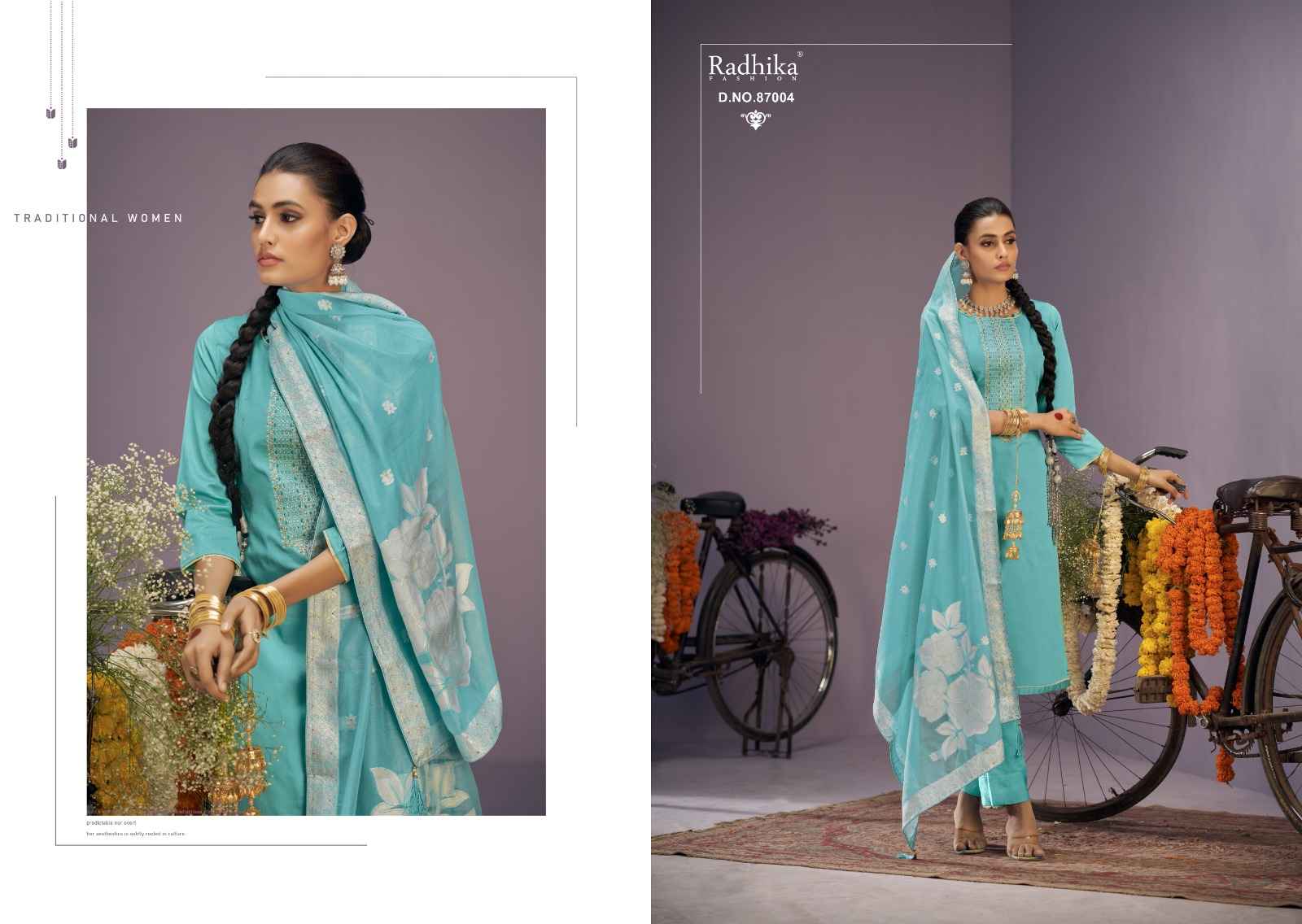 Azara सायकल Zam Cotton Dress Material (6 pcs Catalogue)