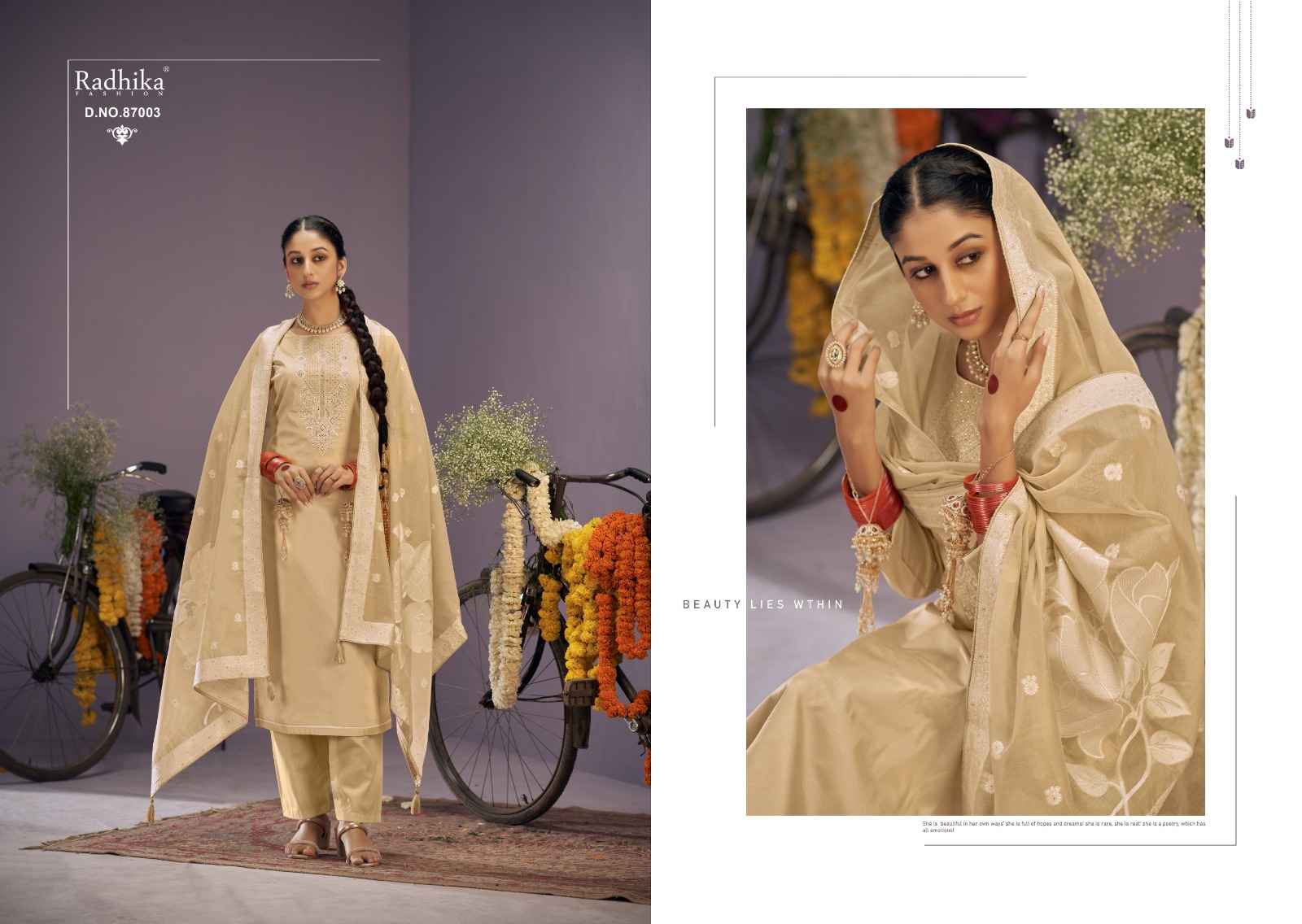 Azara सायकल Zam Cotton Dress Material (6 pcs Catalogue)