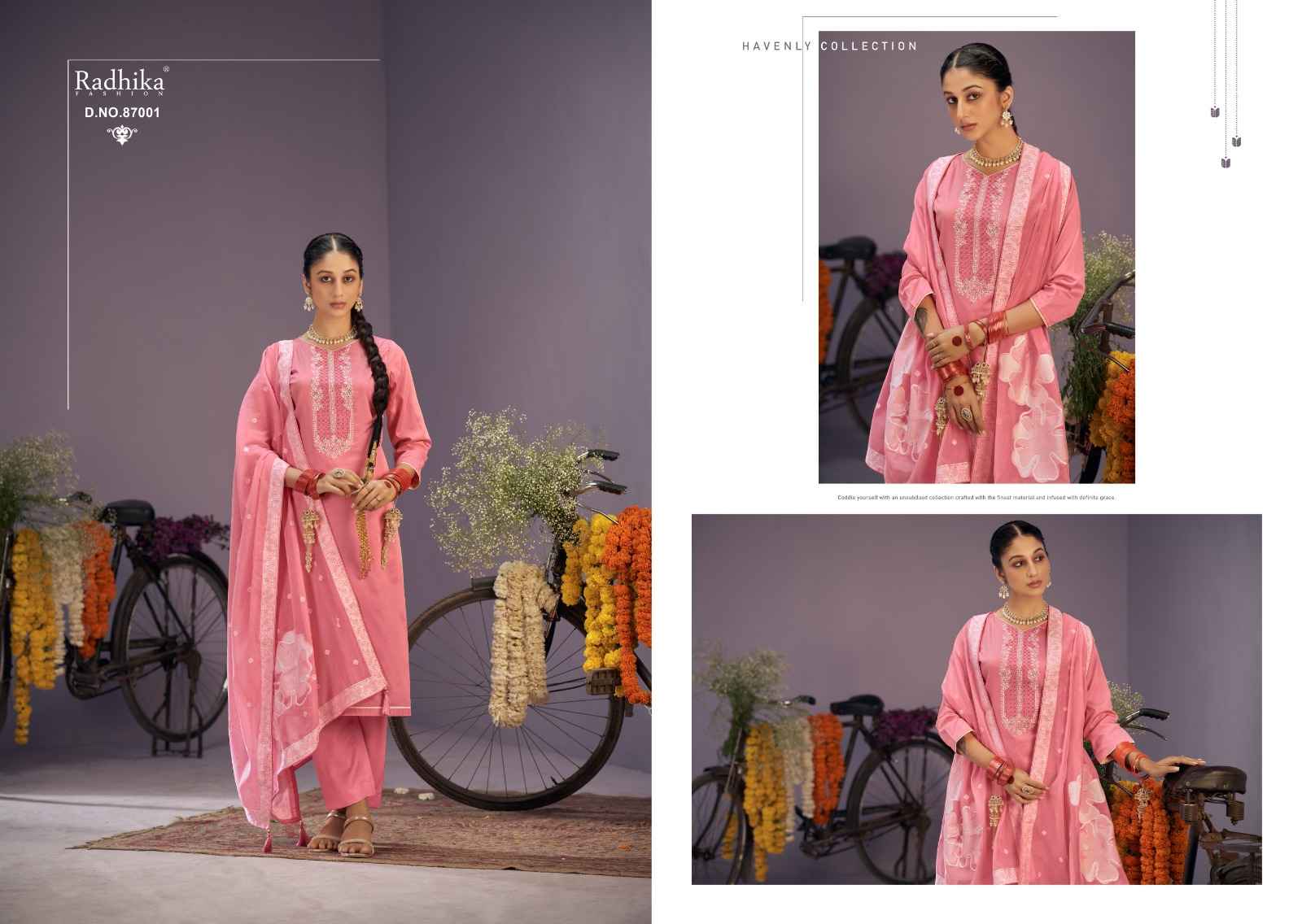 Azara सायकल Zam Cotton Dress Material (6 pcs Catalogue)