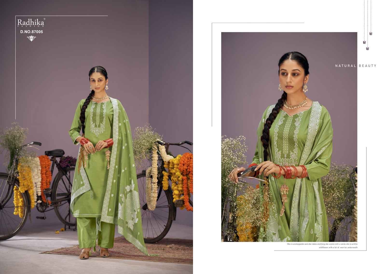 Azara सायकल Zam Cotton Dress Material (6 pcs Catalogue)