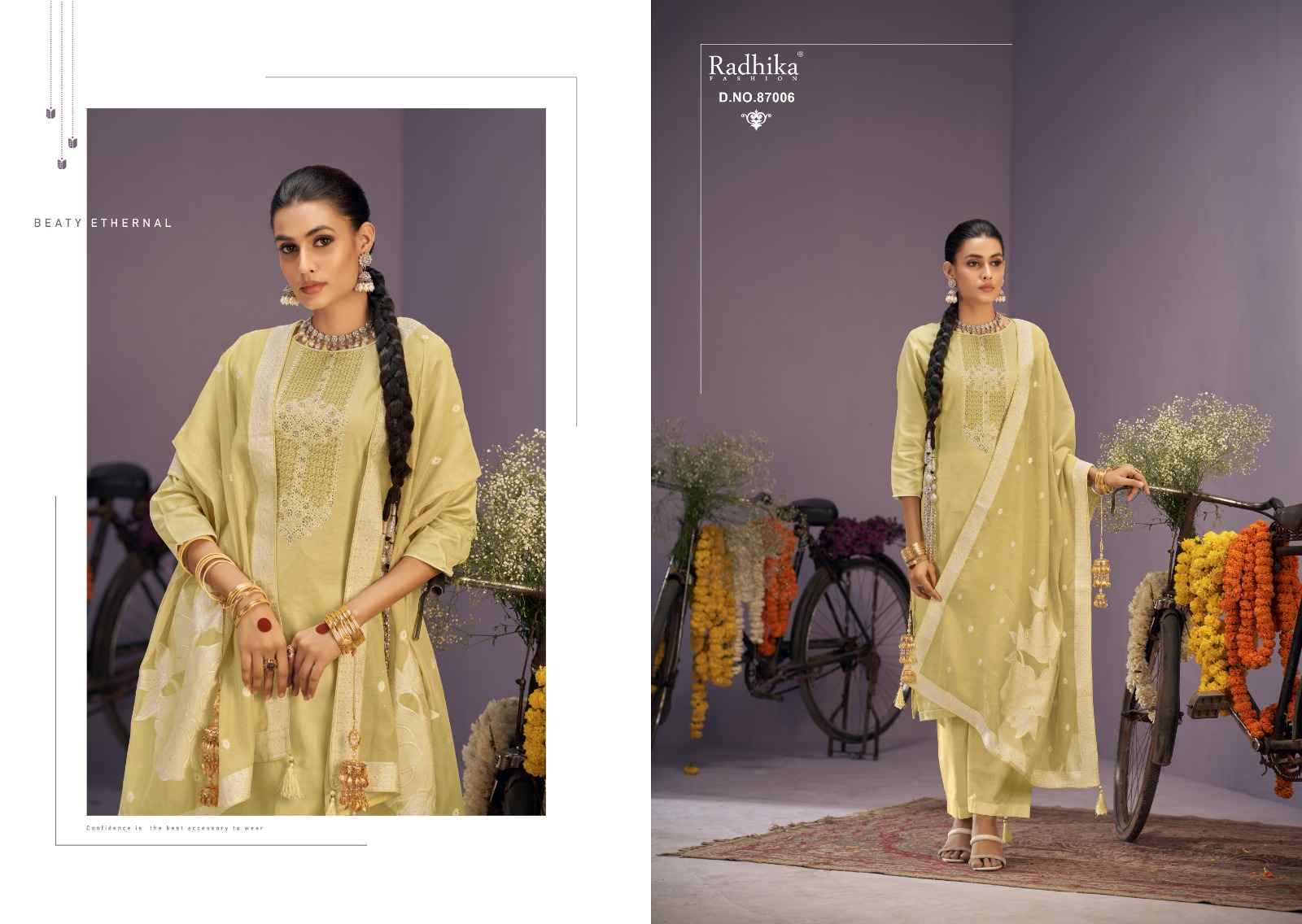 Azara सायकल Zam Cotton Dress Material (6 pcs Catalogue)