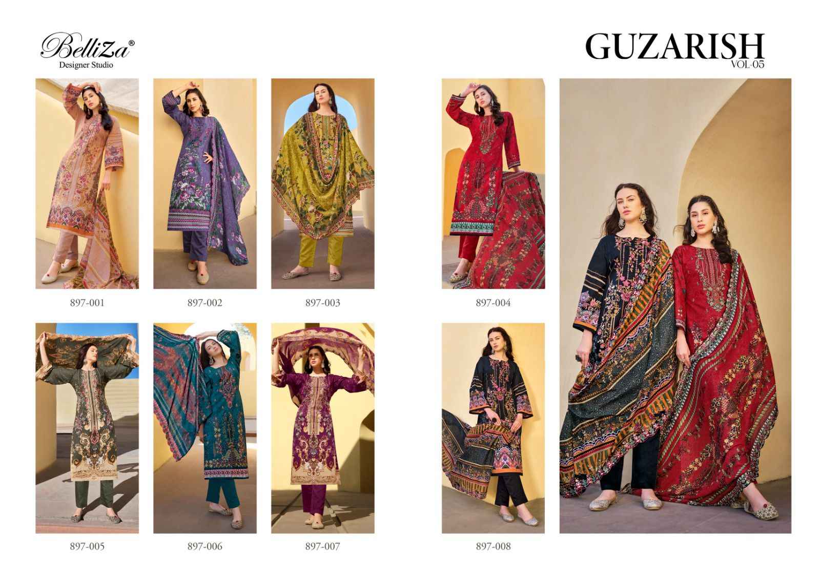 Belliza Guzarish Vol-5 Cotton Dress Material (8 pcs Catalogue)