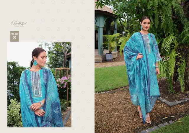 Belliza Resham Cotton Dress Material 10 pcs Catalogue