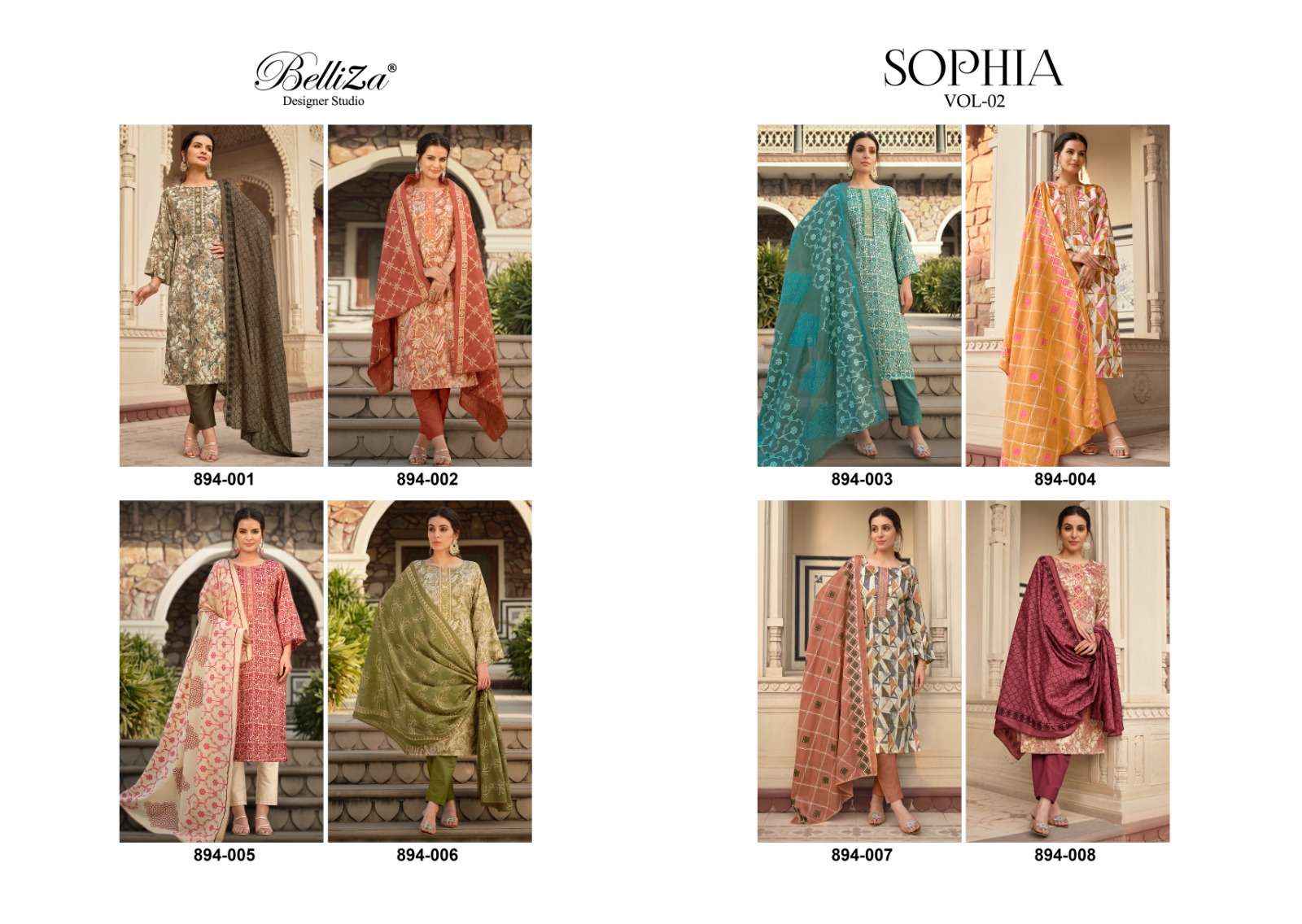 Belliza Sophia Vol 2 Cotton Dress Material 8 pcs Catalogue