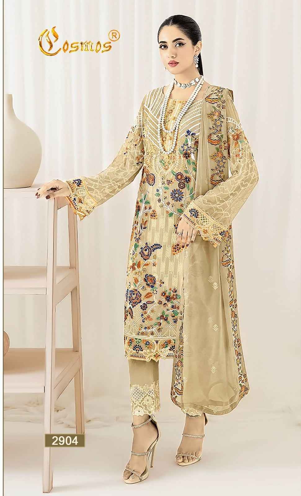 Cosmos Aarya Vol-29 Fox Georgette Dress Material (5 Pc Catalog)