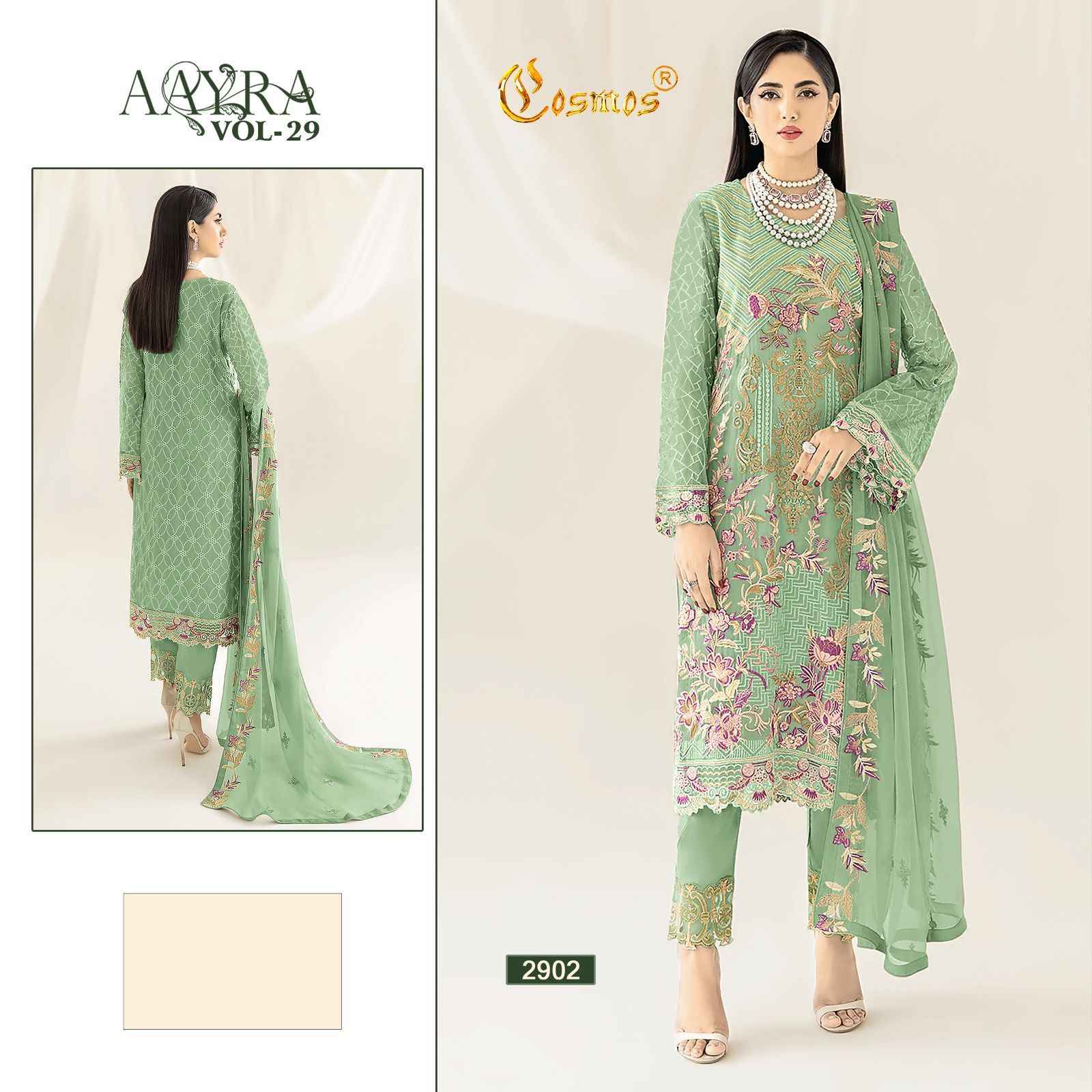 Cosmos Aarya Vol-29 Fox Georgette Dress Material (5 Pc Catalog)