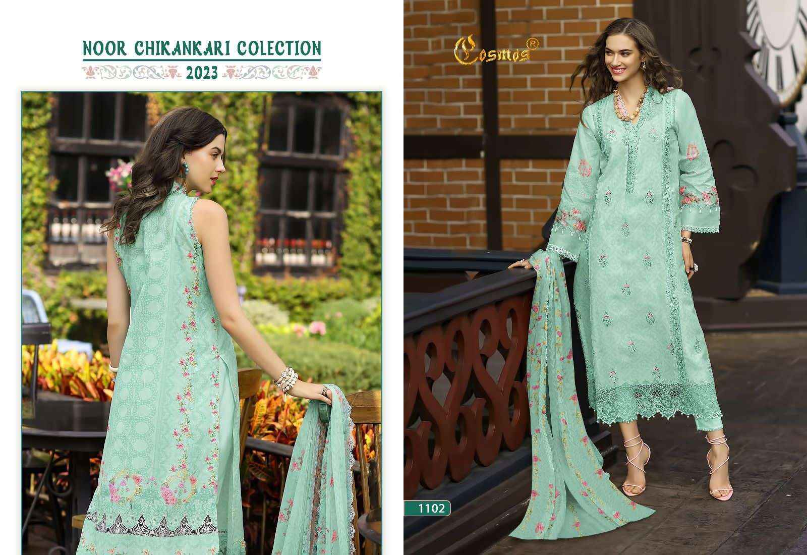 Cosmos Noor Chikankari Collection 2023 Lawn Cotton Dress Material 6 pcs Catalogue