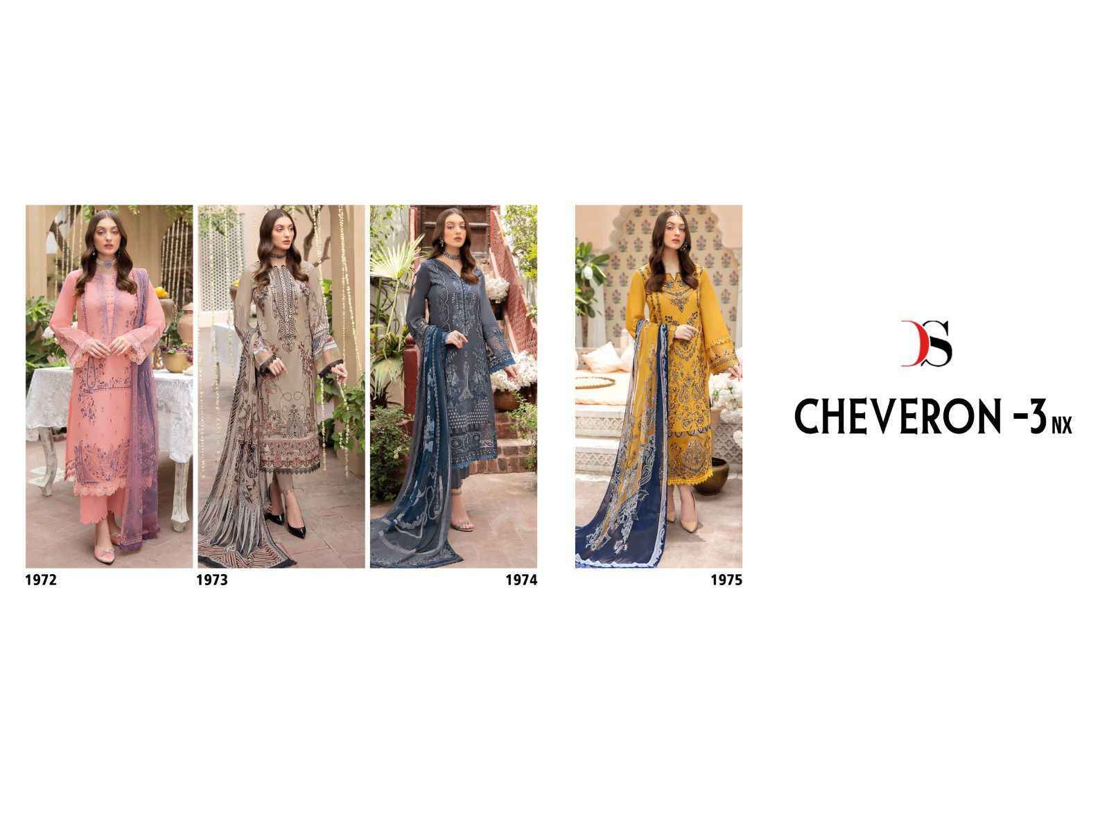 Deepsy Cheveron Vol 3 Nx Cotton Dress Material 4 pcs Catalogue