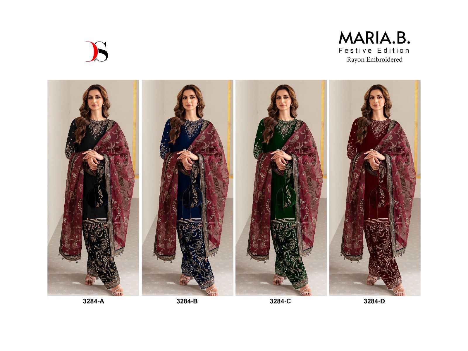 Deepsy Maria B Festive Editon Rayon Dress Material (4 pcs Cataloge)