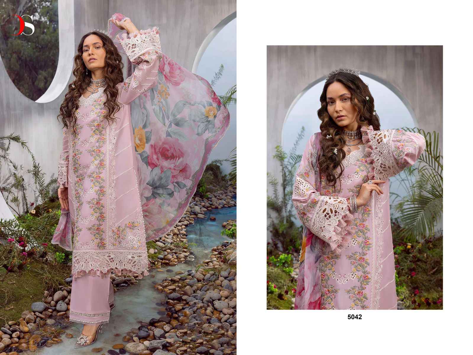 Deepsy Sana Safinaz Lawn Vol-24 Pure Cotton Dress Material (5 Pc Cataloge)