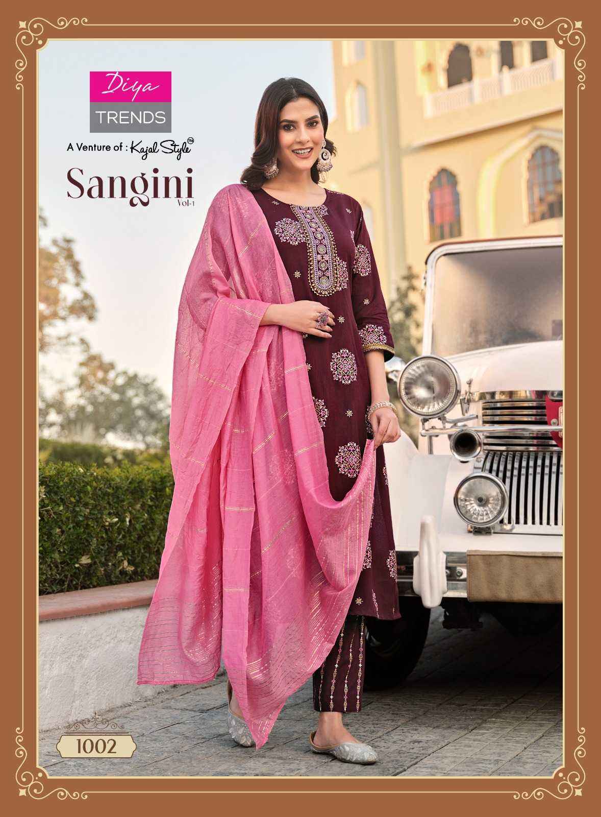 Diya Trends Sangini Vol 1 Reyon Kurti Combo 10 pcs Catalogue