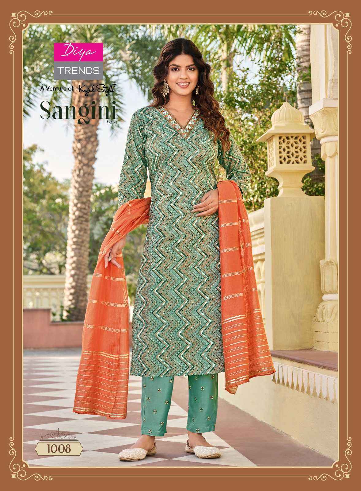 Diya Trends Sangini Vol 1 Reyon Kurti Combo 10 pcs Catalogue