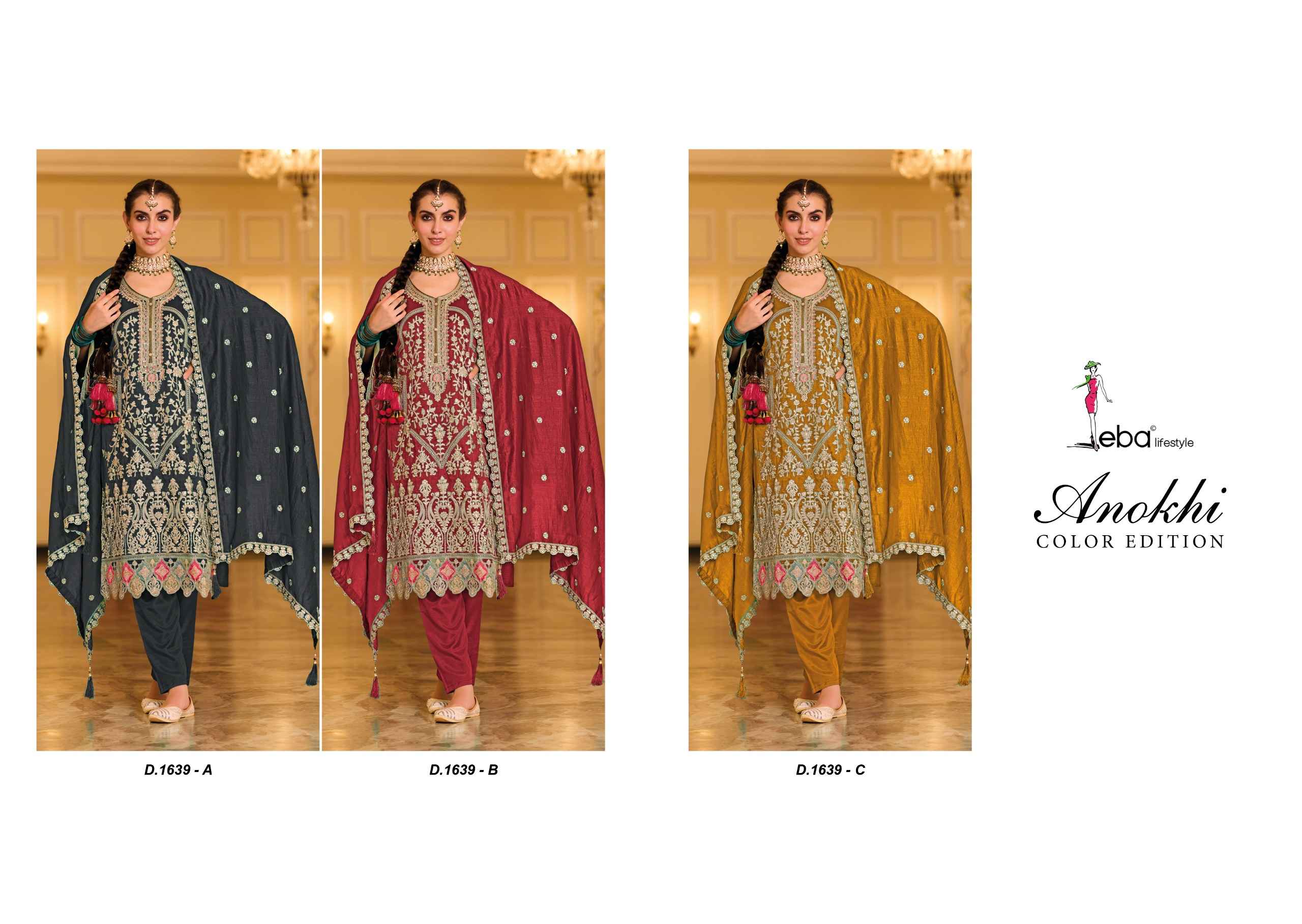 Eba Lifestyle Anokhi Premium Silk Readymade Suit (3 Pc Catalog)