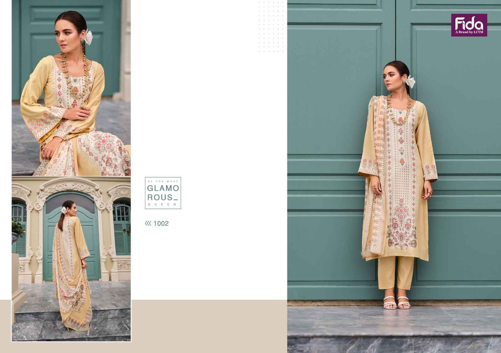 Fida Fiza Karachi Cotton Dress Material 6 pcs Catalogue