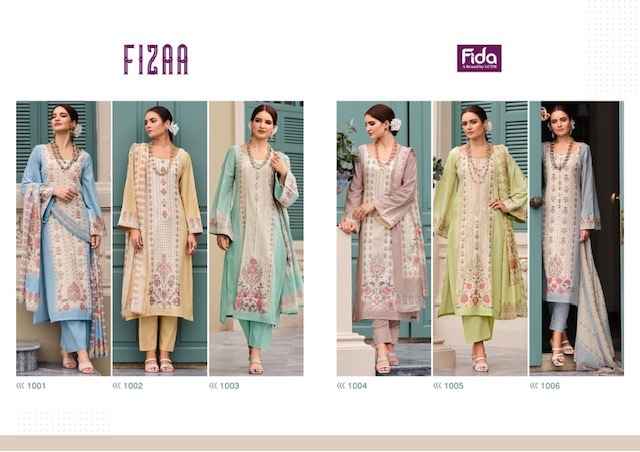 Fida Fiza Karachi Cotton Dress Material 6 pcs Catalogue