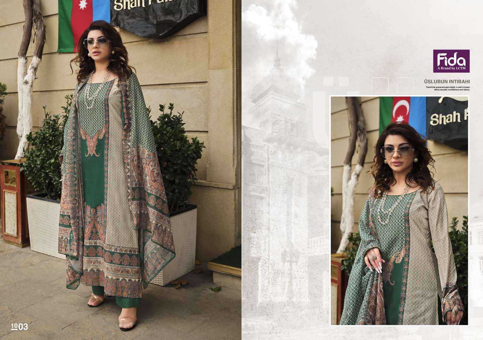 Fida Murad Cotton Dress Material 6 pcs Catalogue