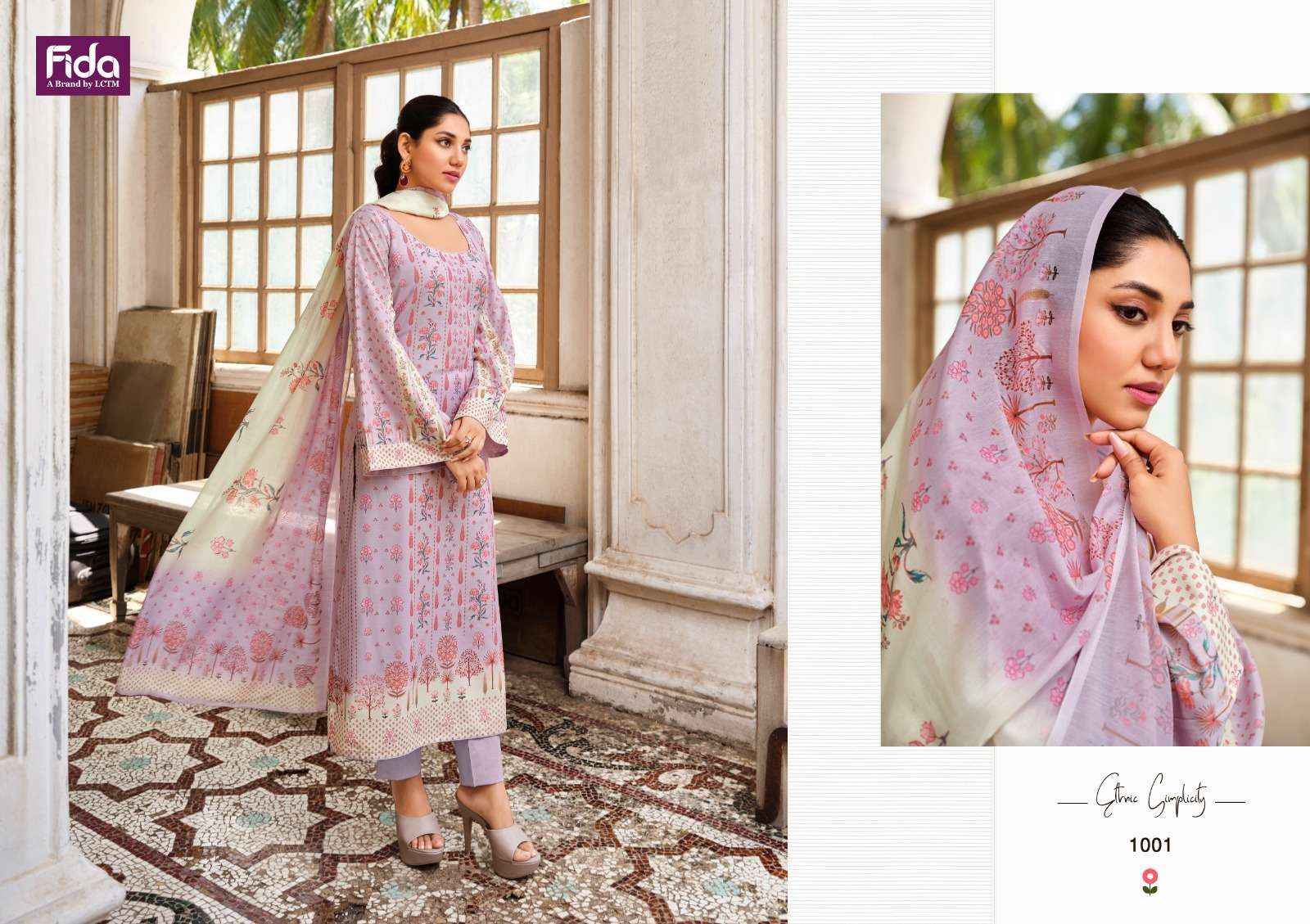 Fida Ruhi Cotton Dress Material 6 pcs Catalogue
