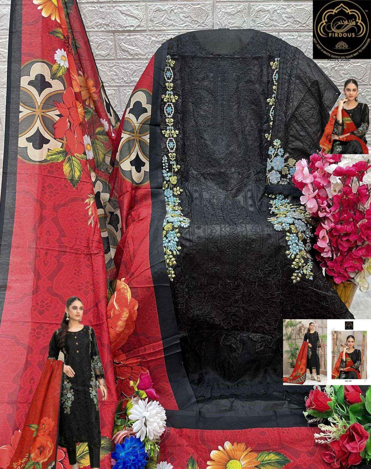 Firdous Adan Libas Cotton Dress Material 4 pcs Catalogue