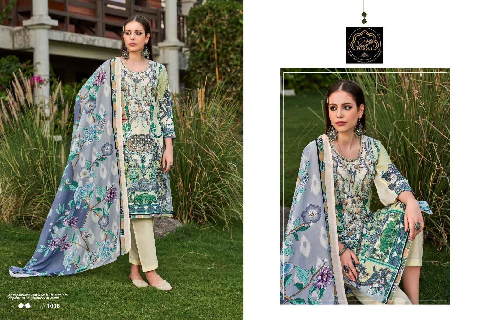 Firdous Naira Vol 1 Cotton Dress Material 6 pcs Catalogue