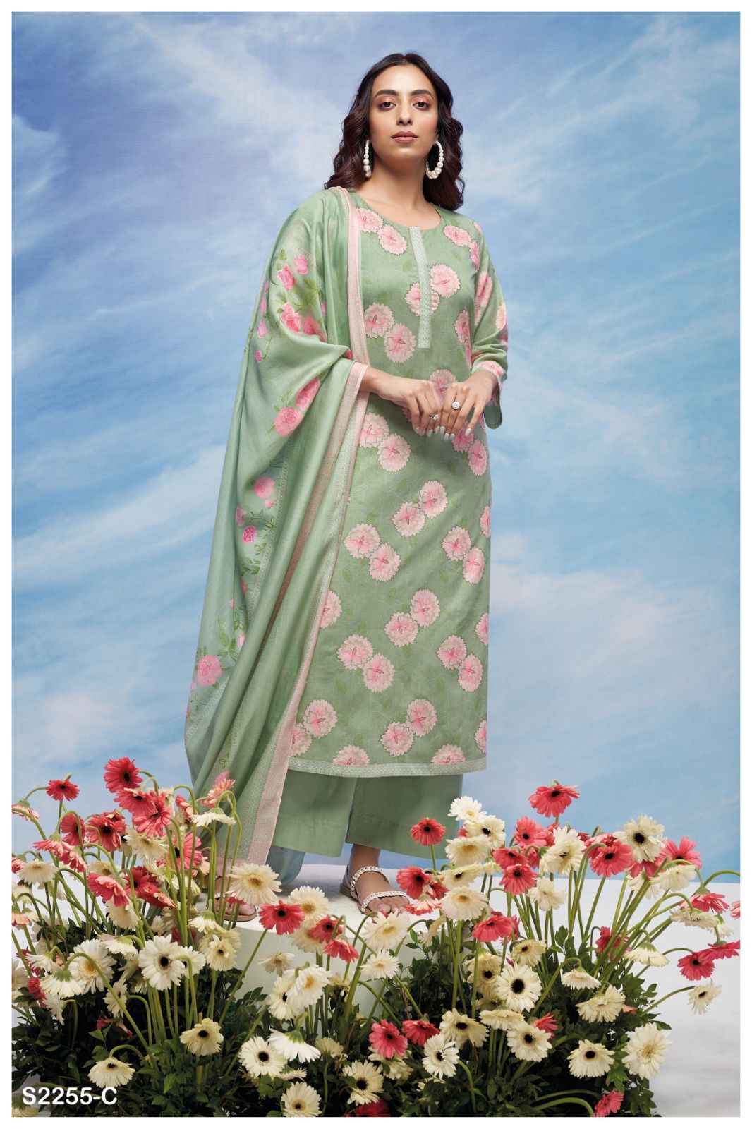 Ganga Tira Premium Cotton Printed Dress Material (4 Pc Catalog)