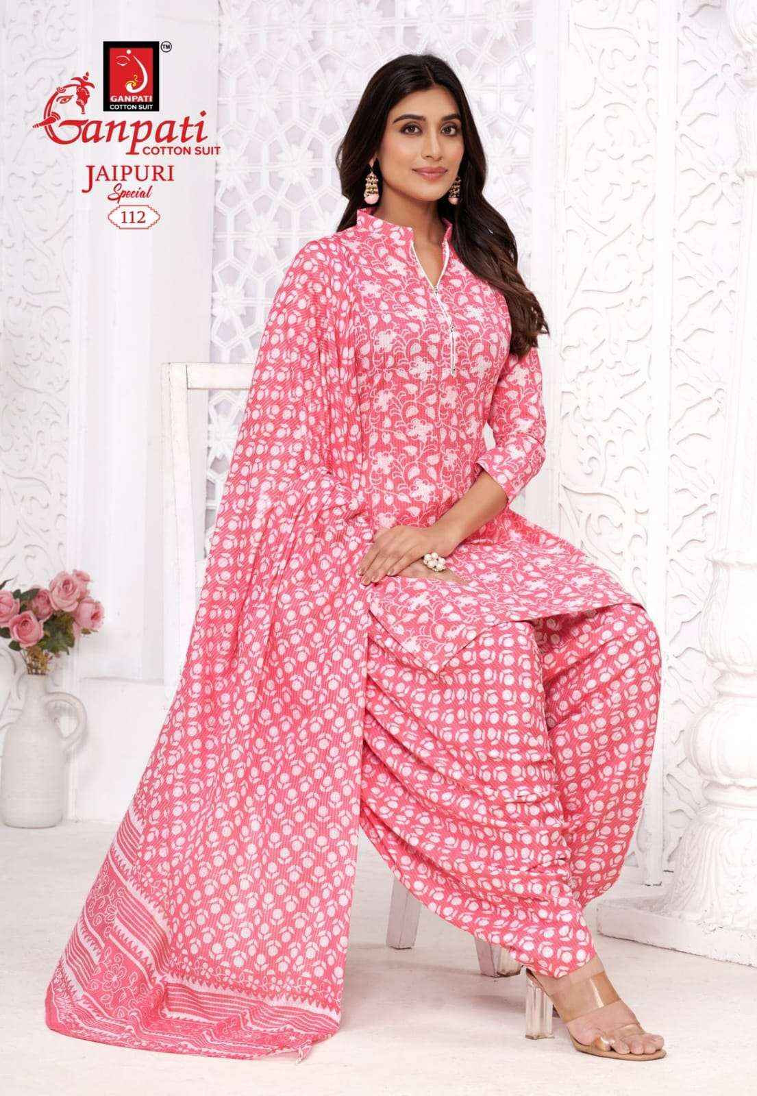 Ganpati Jaipuri Patiyala Special Vol 10 Coton Dress Material 15 pcs Catalogue