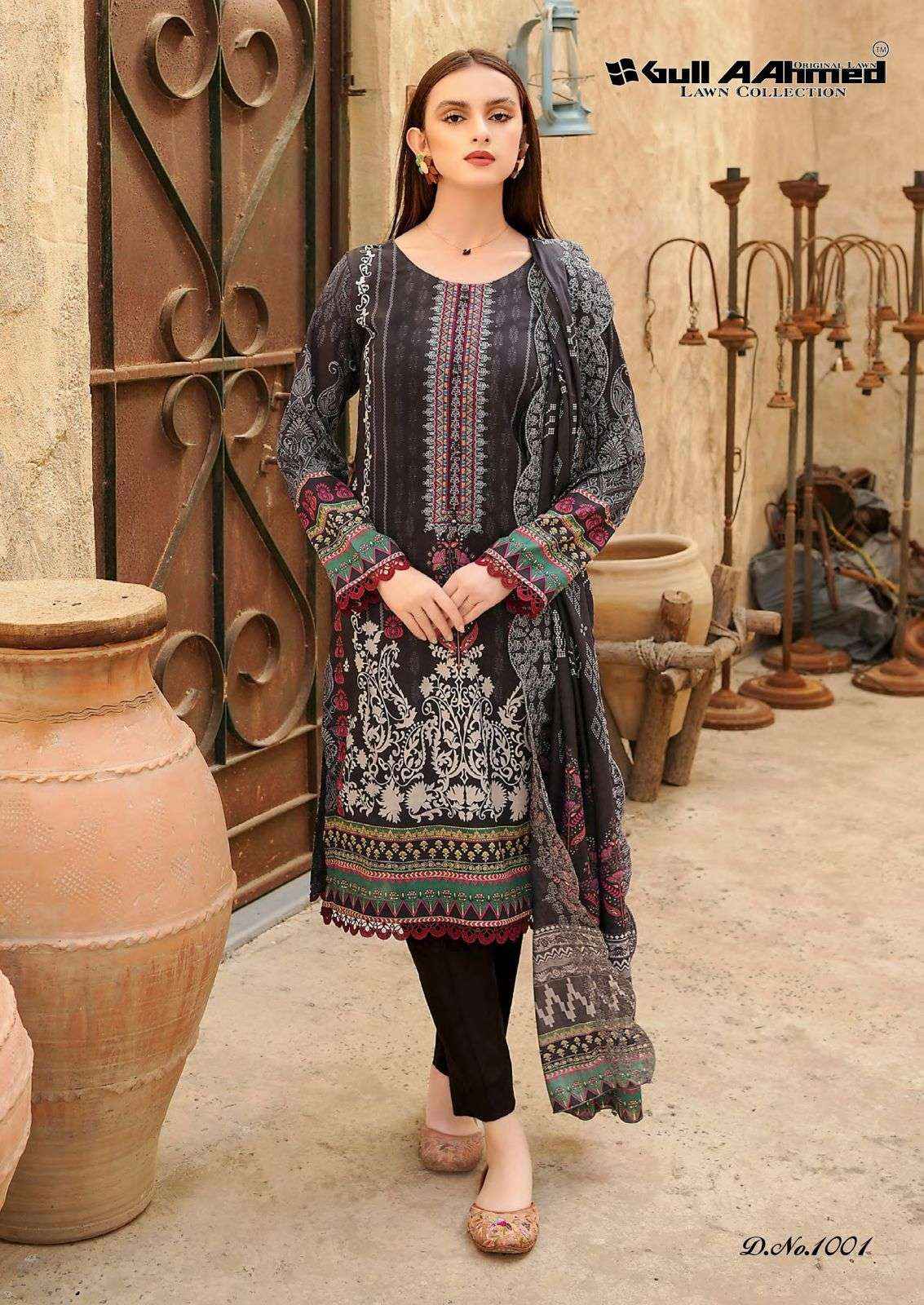 Gull Aahmed Al Zahra Lawn Cotton Dress Material 6 pcs Catalogue