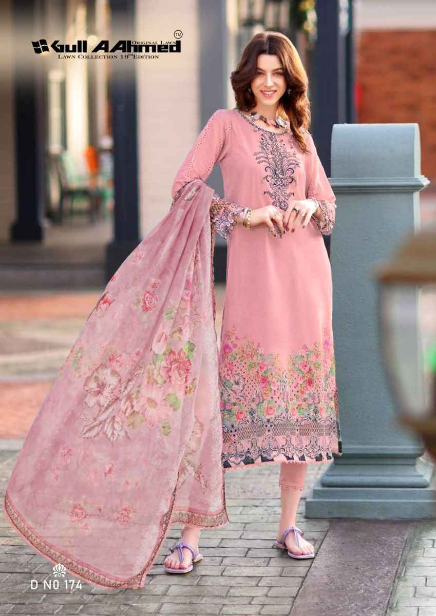 Gull Ahmed Lawn Collection Vol-19 Lawn Dress Material (6 Pc Catalouge)