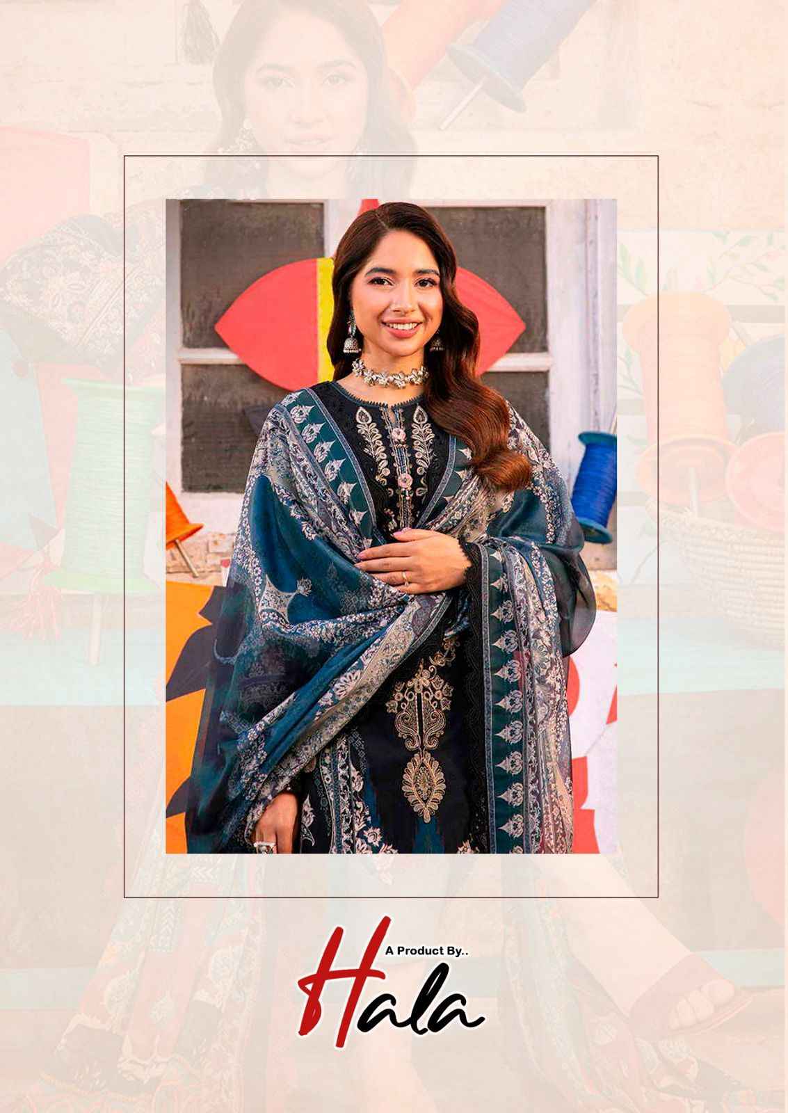Hala Ramsha Vol-2 Heavy Cotton Dress Material (6 pc Cataloge)