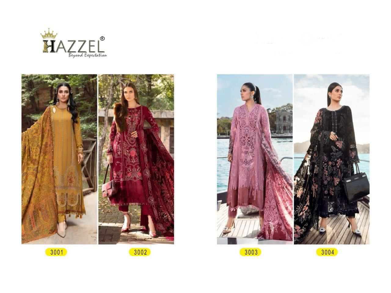 Hazzel Print Maria B Embroidered Vol-24 Rayon Cotton Dress Material (4 Pc Catalog)