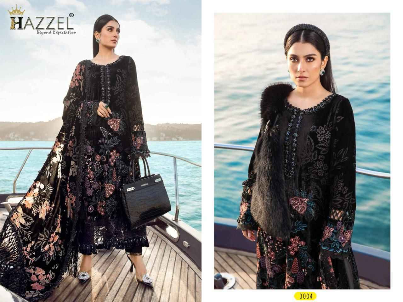 Hazzel Print Maria B Embroidered Vol-24 Rayon Cotton Dress Material (4 Pc Catalog)