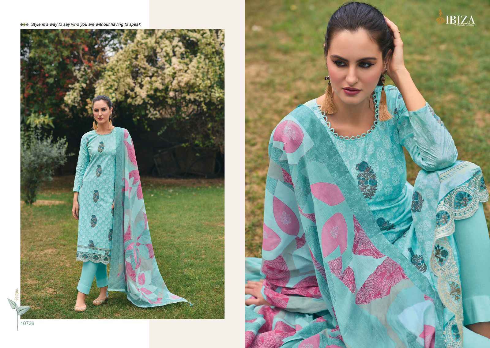 Ibiza Emily Vol-2 Pure Lawn Cotton Dress Material (8 Pc Catalog)
