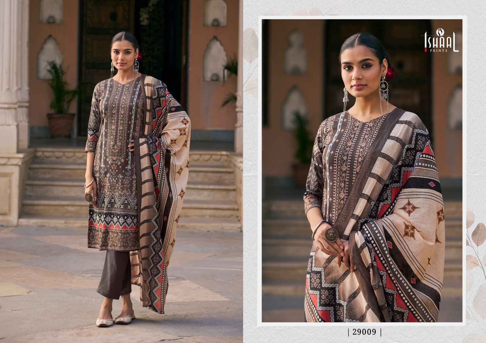 Ishaal Prints Gulmohar Vol-29 Pure Lawn Dress Material (10 Pc Catalouge)