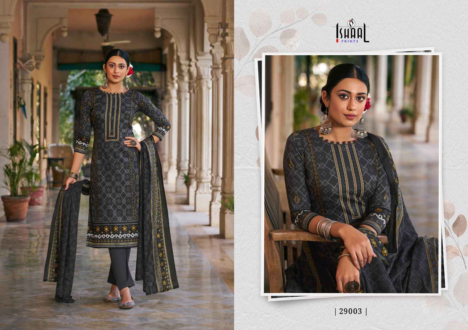 Ishaal Prints Gulmohar Vol-29 Pure Lawn Dress Material (10 Pc Catalouge)