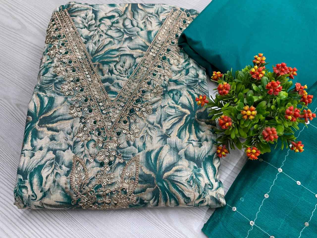  Jaam Cotton Top Non Catalog Dress Material (4 Pc Catalog)