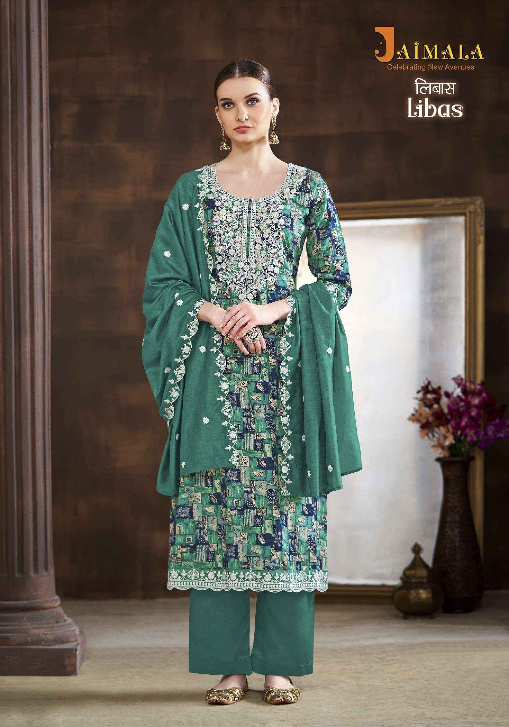 Jaimala Libas Viscose Reyon Dress Material 8 pcs Catalogue