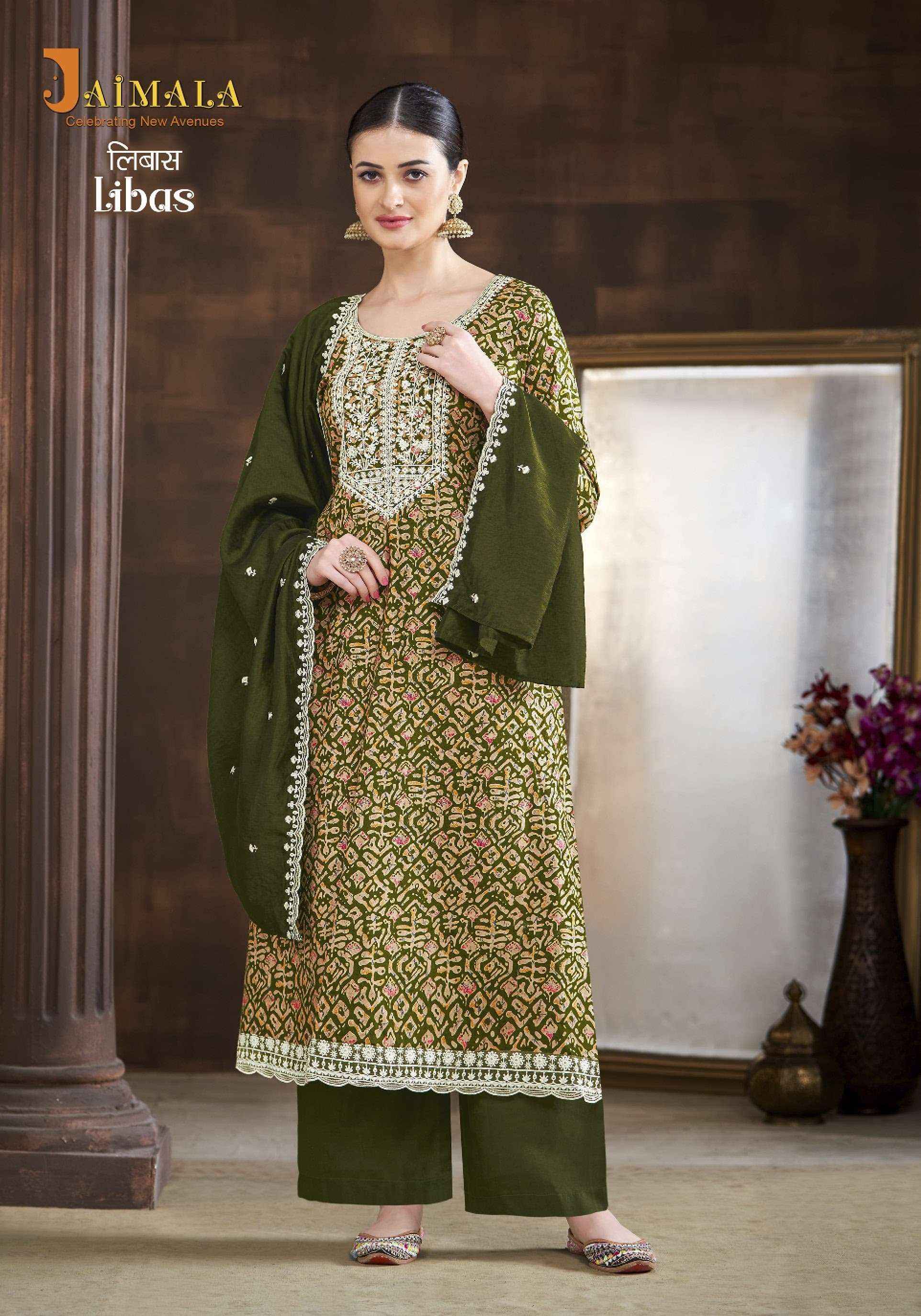 Jaimala Libas Viscose Reyon Dress Material 8 pcs Catalogue