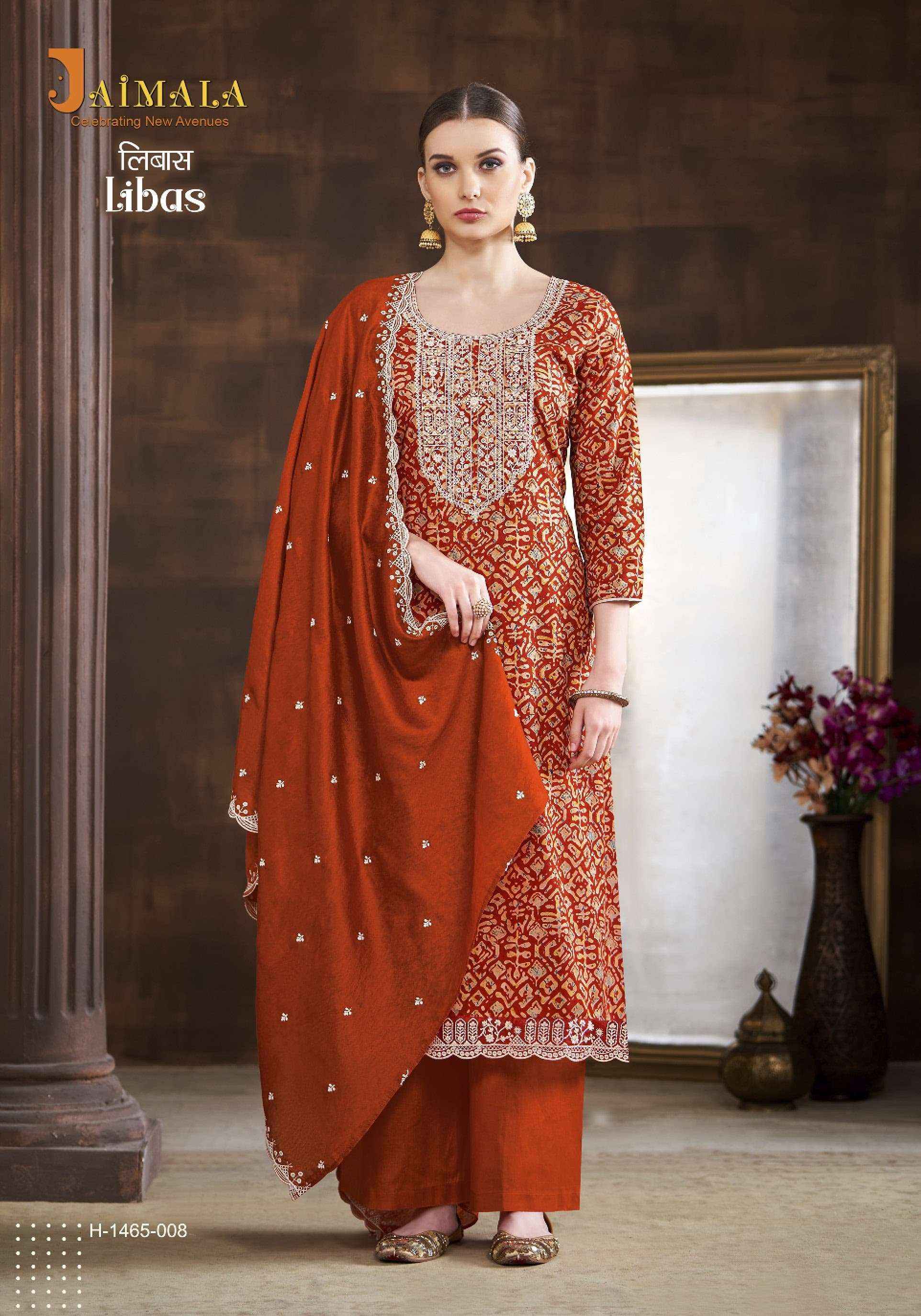 Jaimala Libas Viscose Reyon Dress Material 8 pcs Catalogue