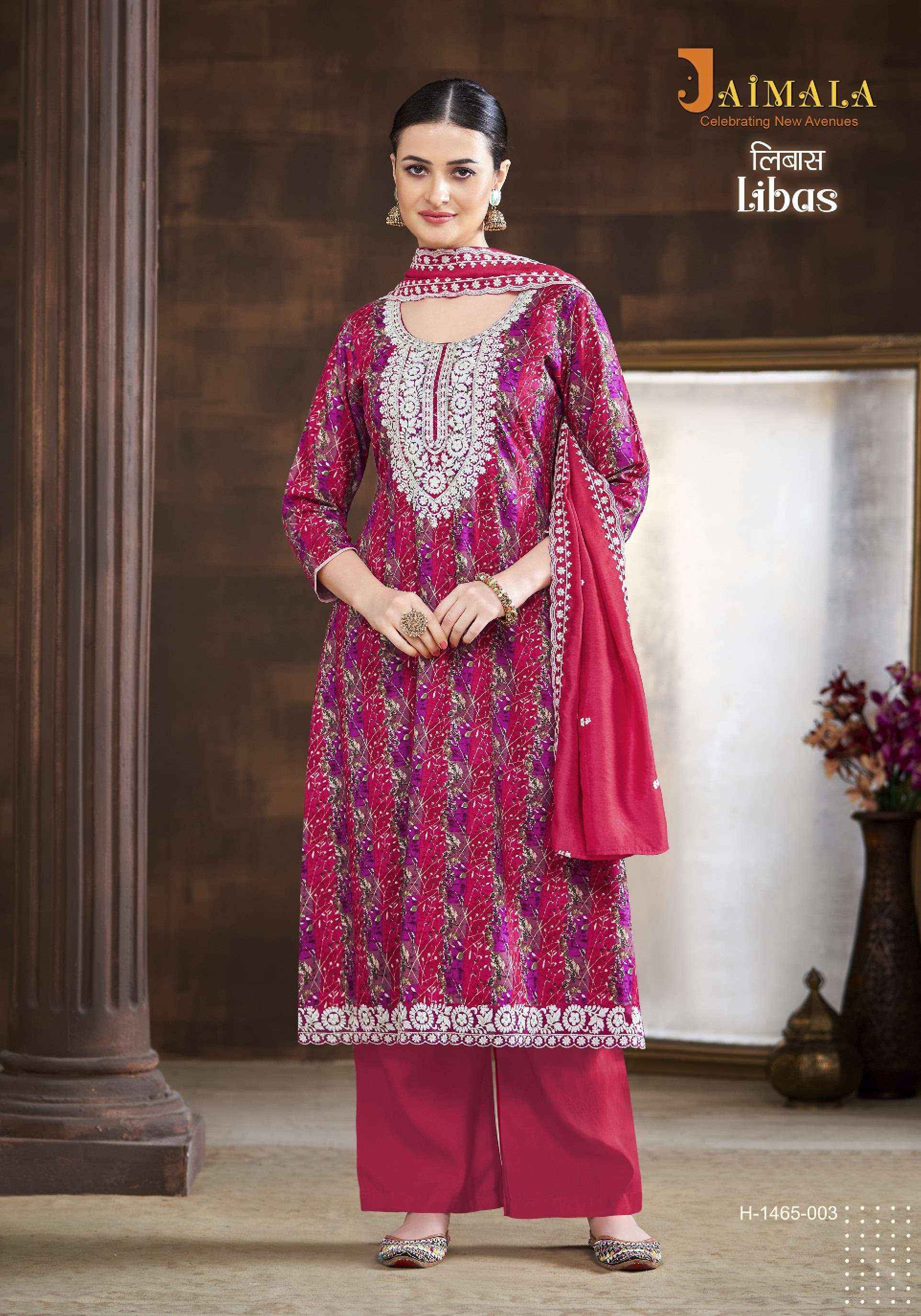 Jaimala Libas Viscose Reyon Dress Material 8 pcs Catalogue