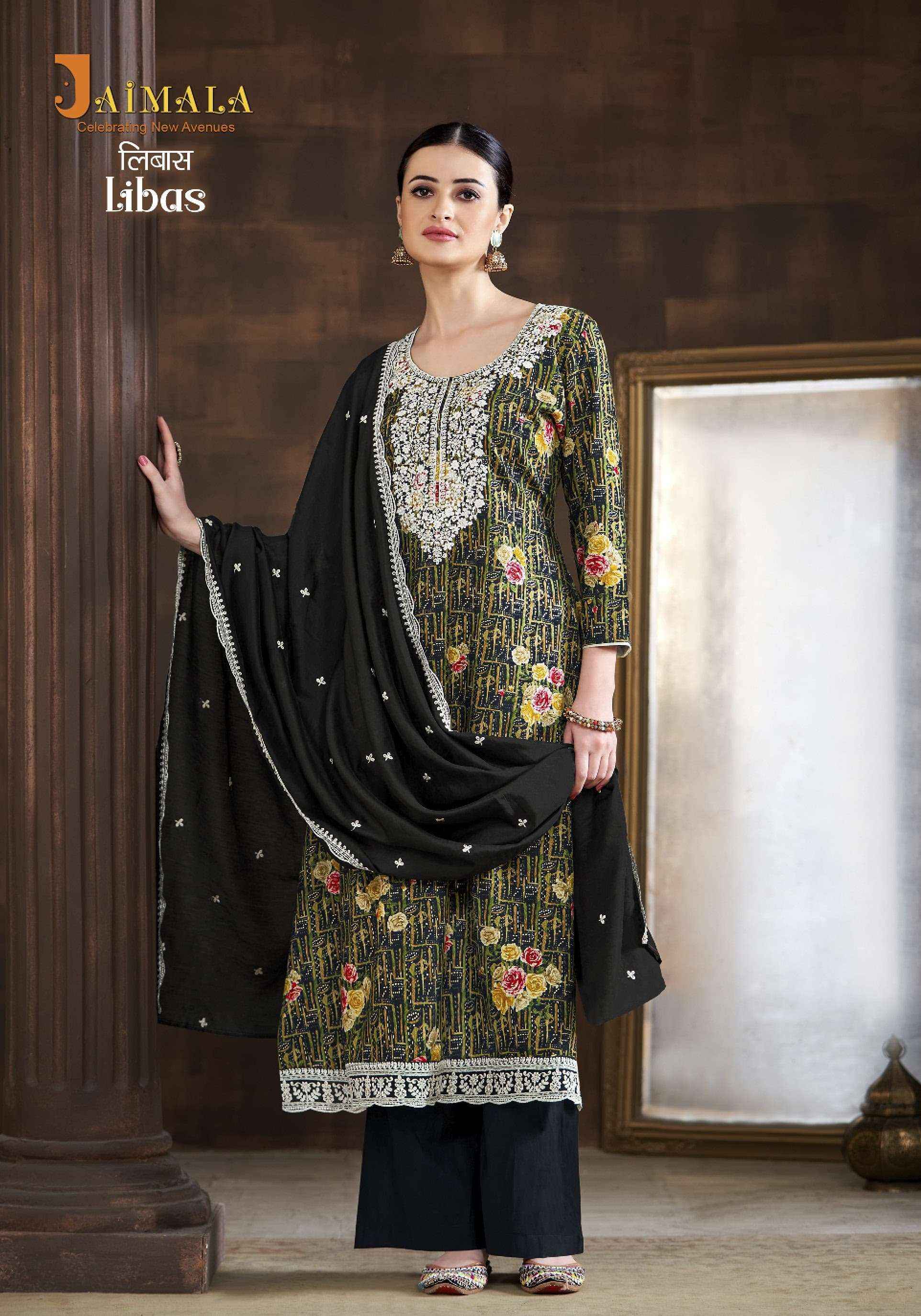 Jaimala Libas Viscose Reyon Dress Material 8 pcs Catalogue