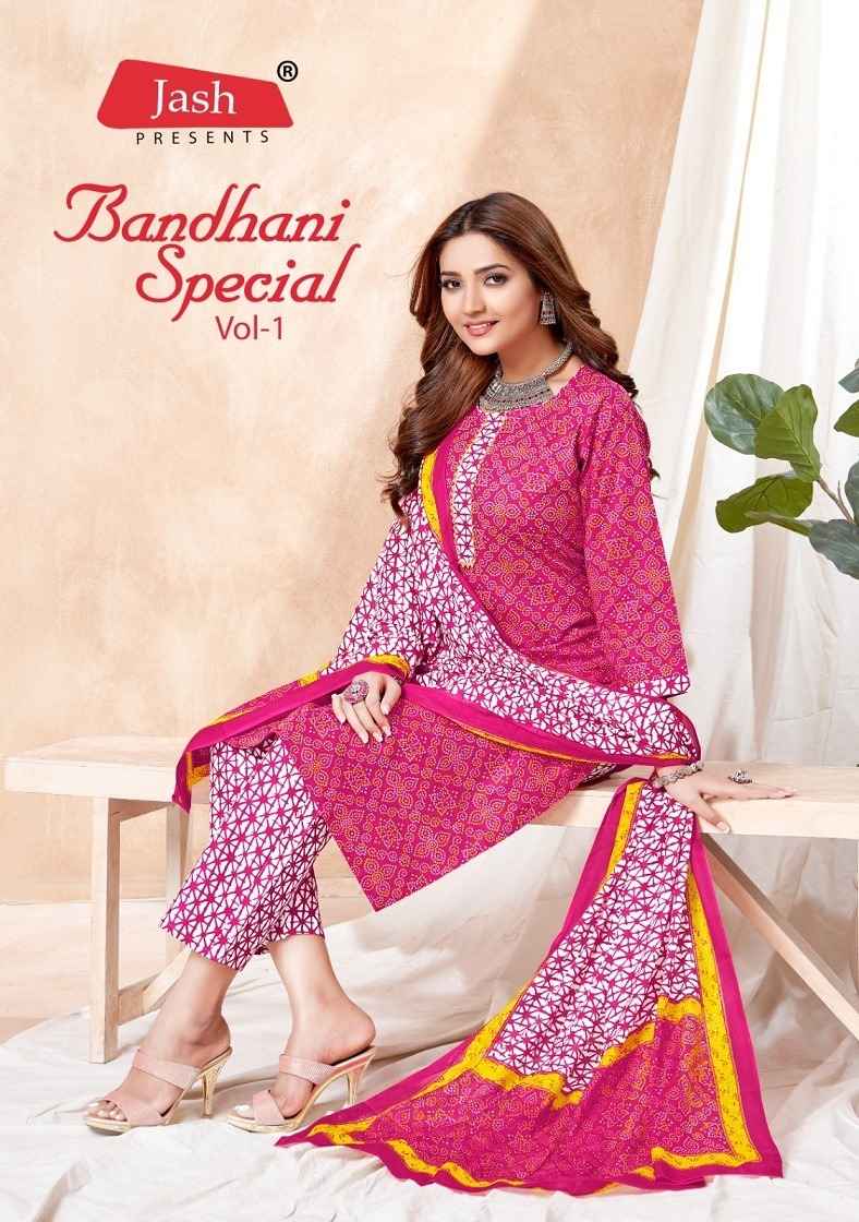 Jash Bandhani Special Vol-1 Cotton Readymade Suit (10 Pc Catalog)