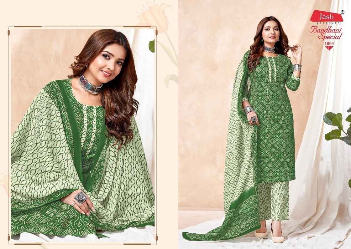 Jash Bandhani Special Vol-1 Cotton Readymade Suit (10 Pc Catalog)