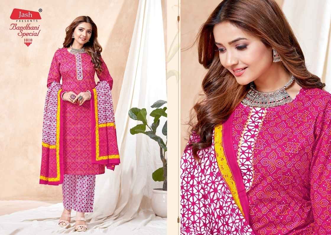 Jash Bandhani Special Vol-1 Cotton Readymade Suit (10 Pc Catalog)